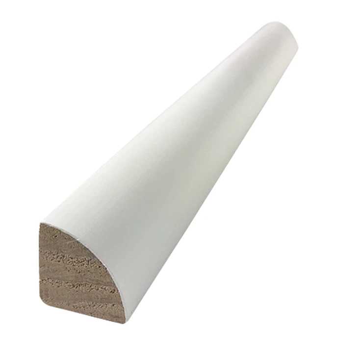 High Performance White Primed Wooden Small Mouldings Shoe Or Quarter Round For Baseboard
