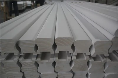 Tre Trappedeler Balustre Handrails Risers Skjørt Board indre og ytre streng
