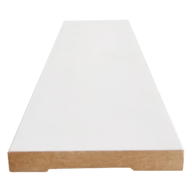 Kina hvit grunnet Mdf baseboard