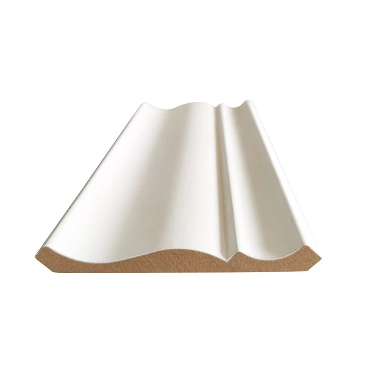 Decorative MDF White Primed Wood Crown Moulding