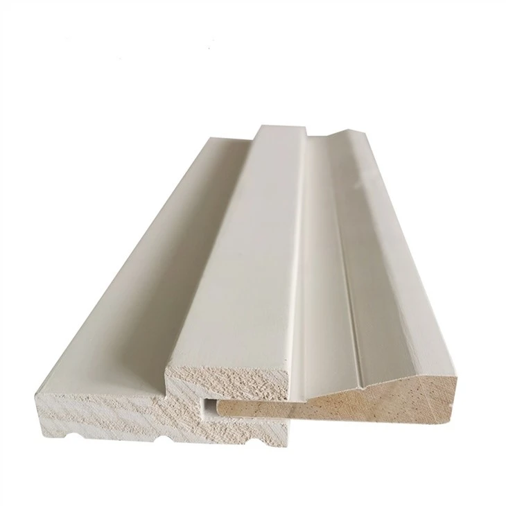 Primed Split Pine Exterior Main Door Frame With Primed Moulding Wooden Door Frame Price