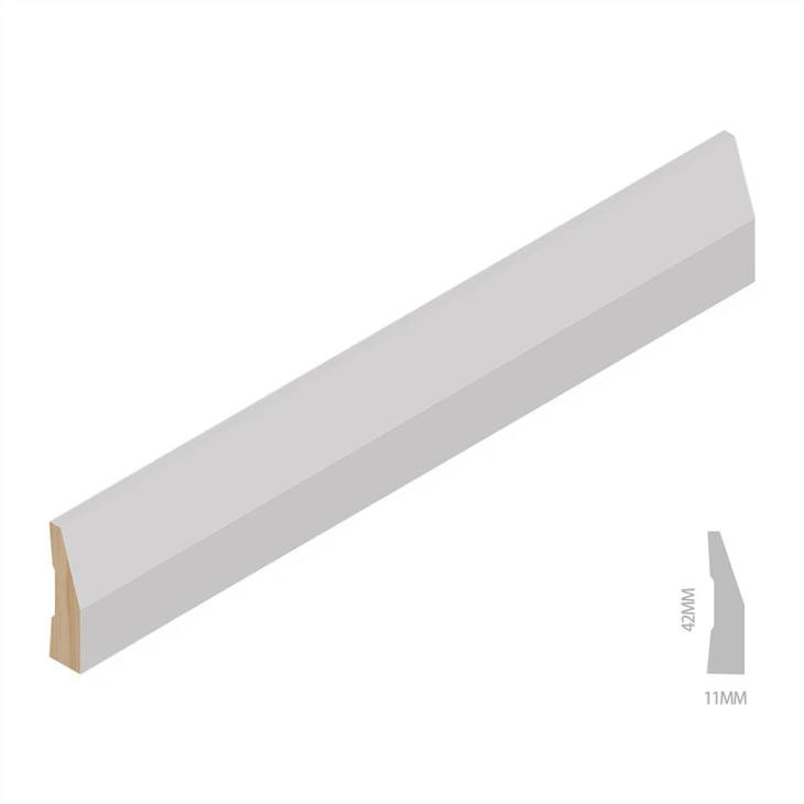 Hvitt Primed Finger Jointed Boards Vindu Avsløre Støping
